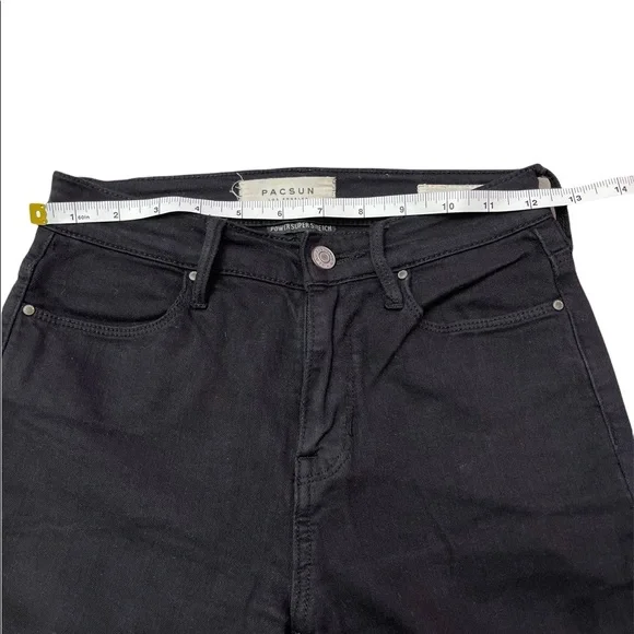 PacSun High-Rise Ankle Jegging Black size 23 (small) - Picture 8 of 12